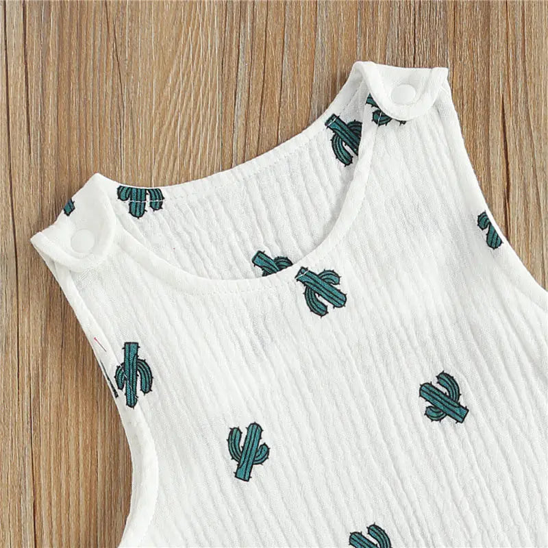 Cotton Linen Baby Romper