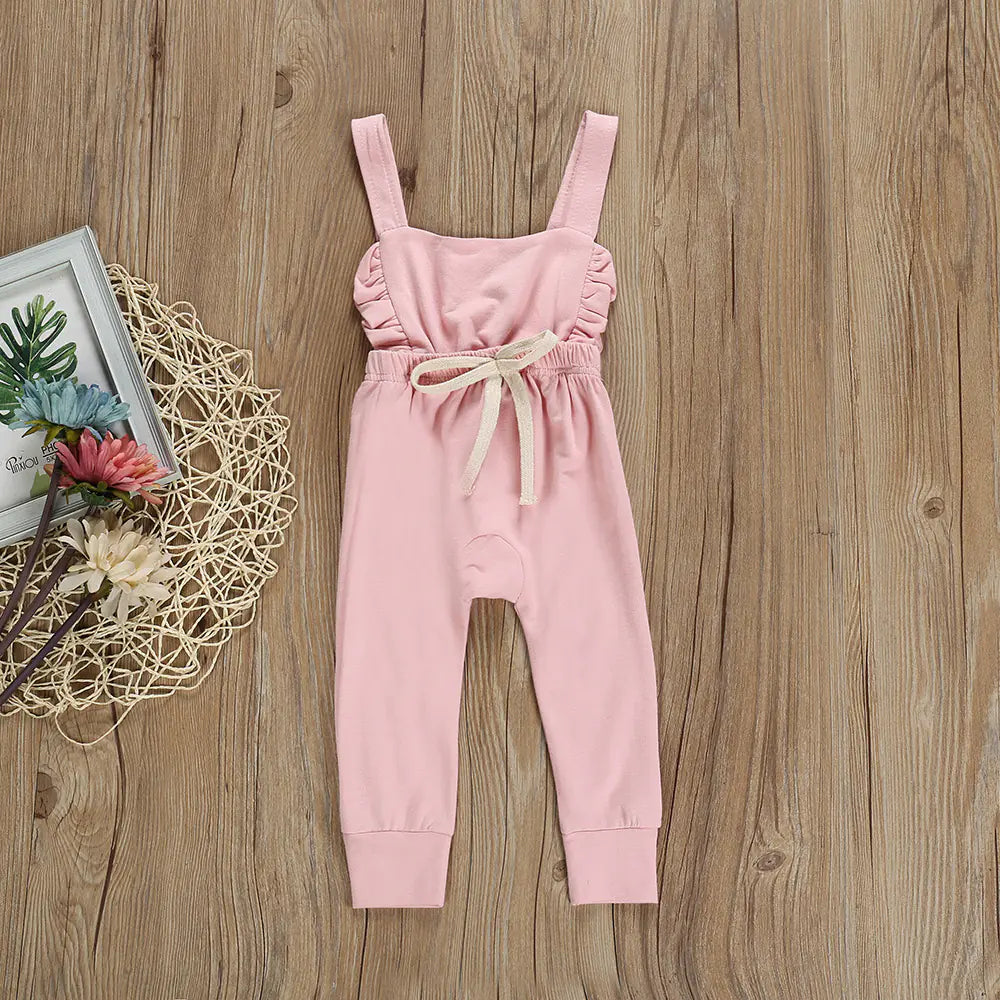 Striped Cotton Baby Girls' Romper