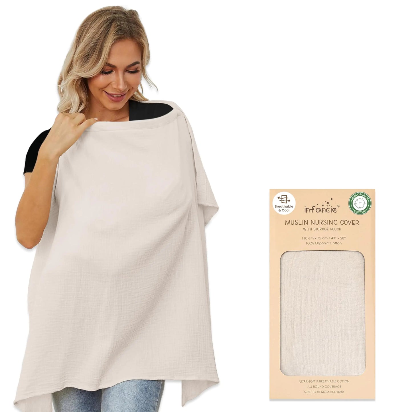 Organic Cotton Nursing Cover