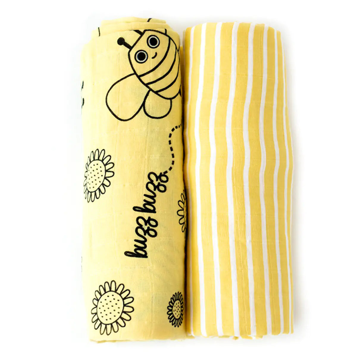 Buzzy Bee Baby Muslin Swaddle Blanket