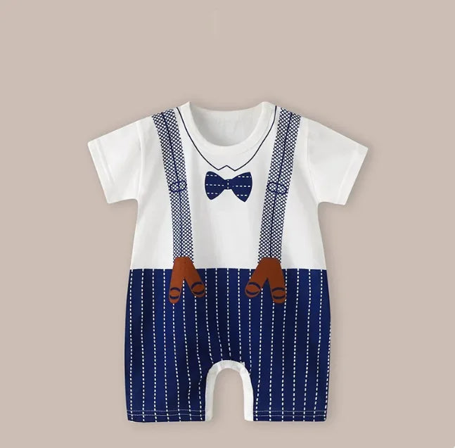 Cotton Short Sleeve Baby Romper