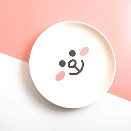 Eco-Friendly Baby Feeding Set with Brown Bear & Bunny