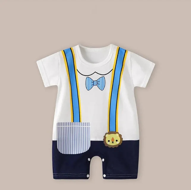 Cotton Short Sleeve Baby Romper