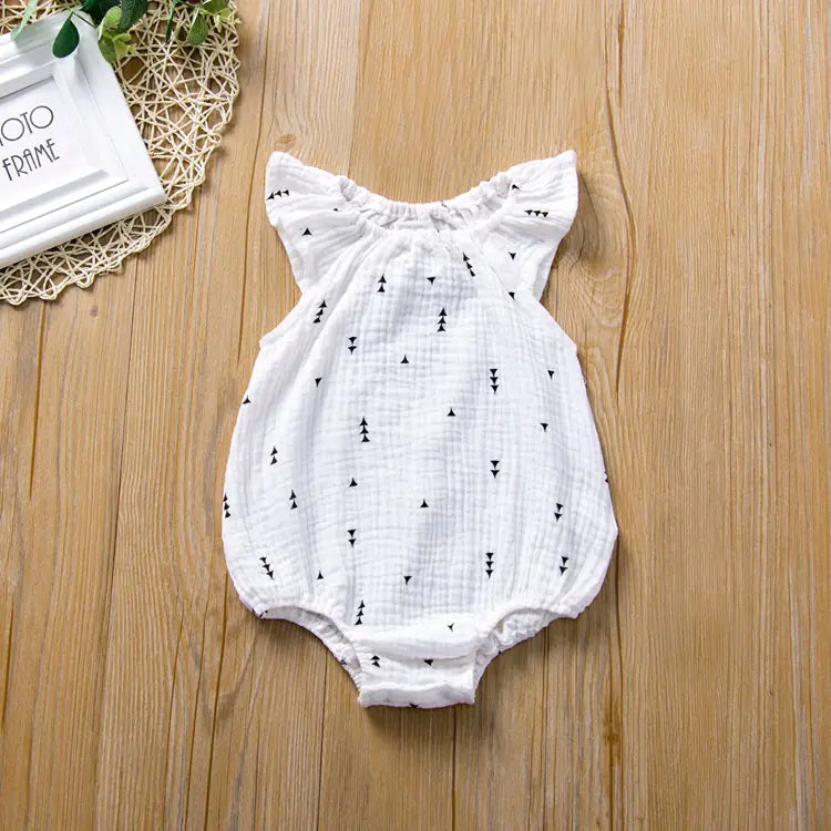 Cotton Linen Baby Romper