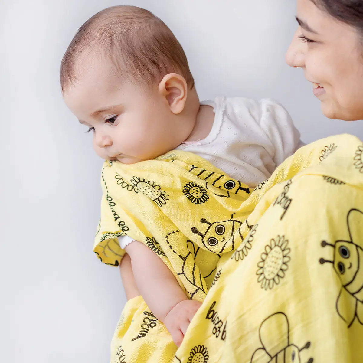 Buzzy Bee Baby Muslin Swaddle Blanket