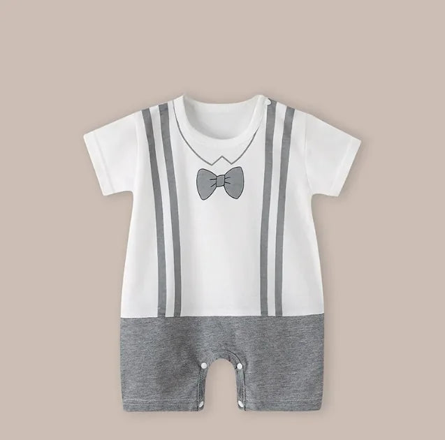 Cotton Short Sleeve Baby Romper