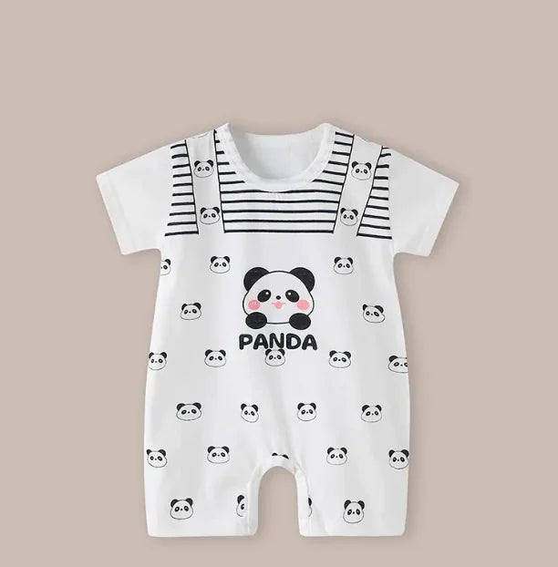 Cotton Short Sleeve Baby Romper