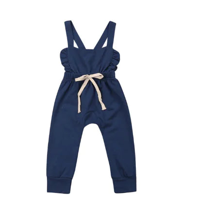 Striped Cotton Baby Girls' Romper
