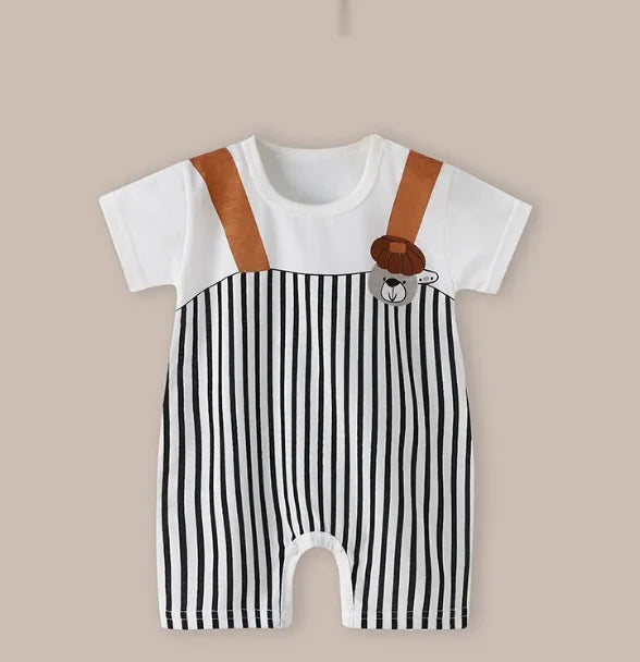 Cotton Short Sleeve Baby Romper