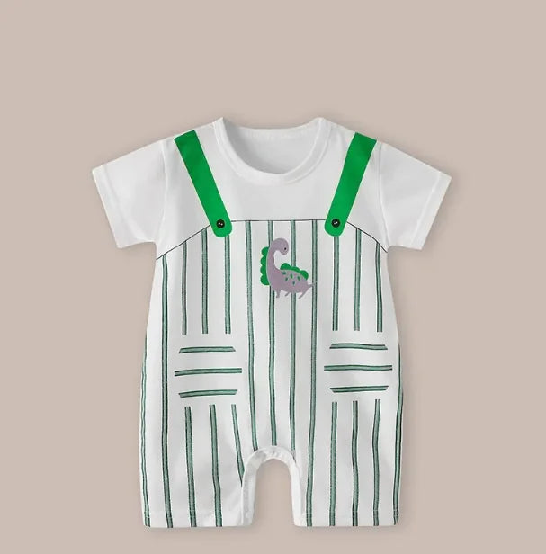 Cotton Short Sleeve Baby Romper