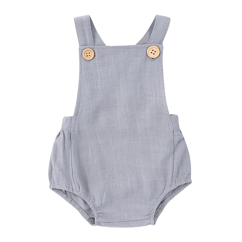 Sleeveless Cotton Jumpsuit