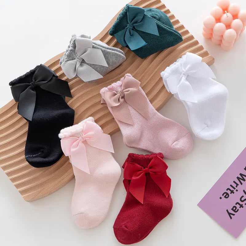Bow Cotton Socks