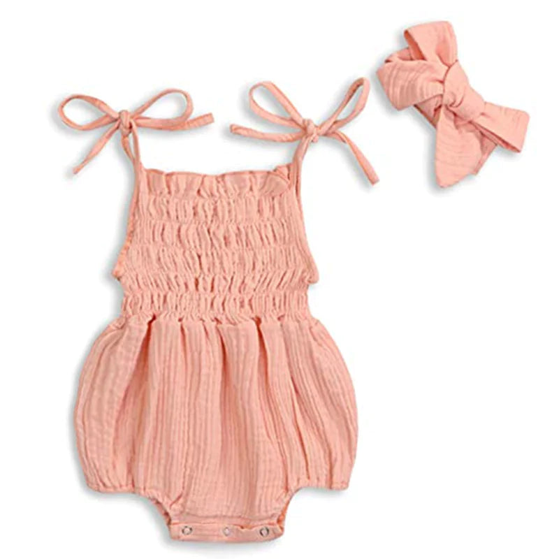 Girls Cotton Romper