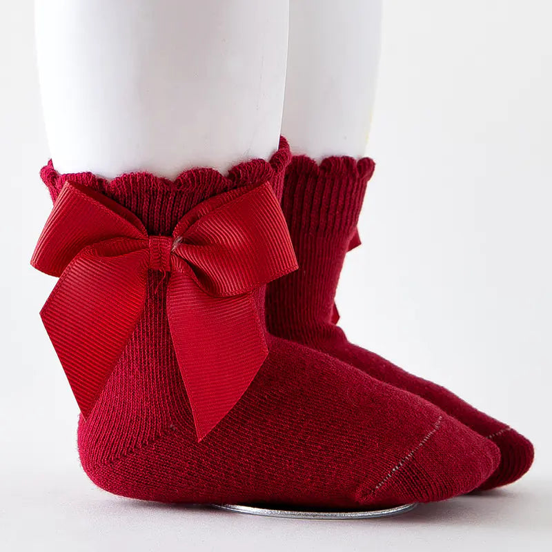 Bow Cotton Socks