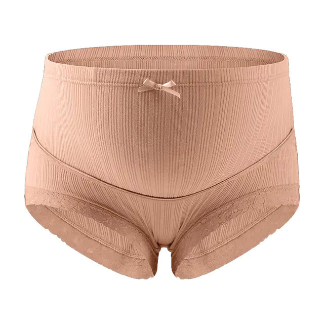 Cotton Lace High Waist Maternity Briefs for Pregnancy