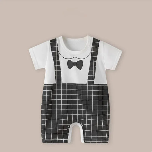 Cotton Short Sleeve Baby Romper
