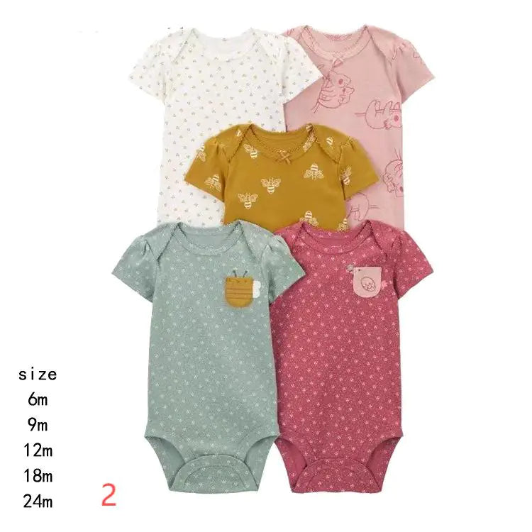 Cotton Rompers Set
