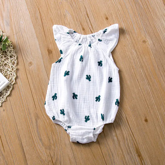 Cotton Linen Baby Romper