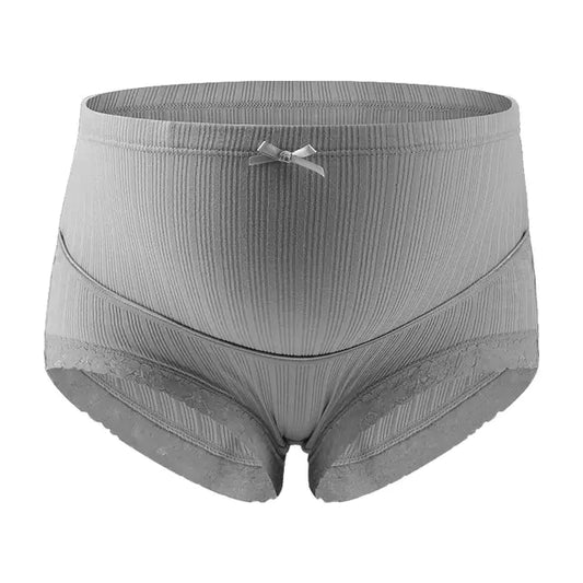Cotton Lace High Waist Maternity Briefs for Pregnancy
