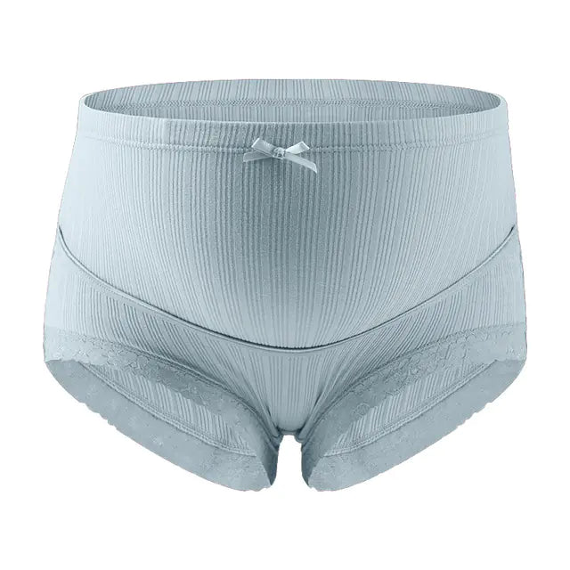 Cotton Lace High Waist Maternity Briefs for Pregnancy