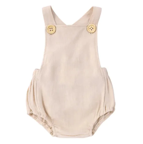 Sleeveless Cotton Jumpsuit