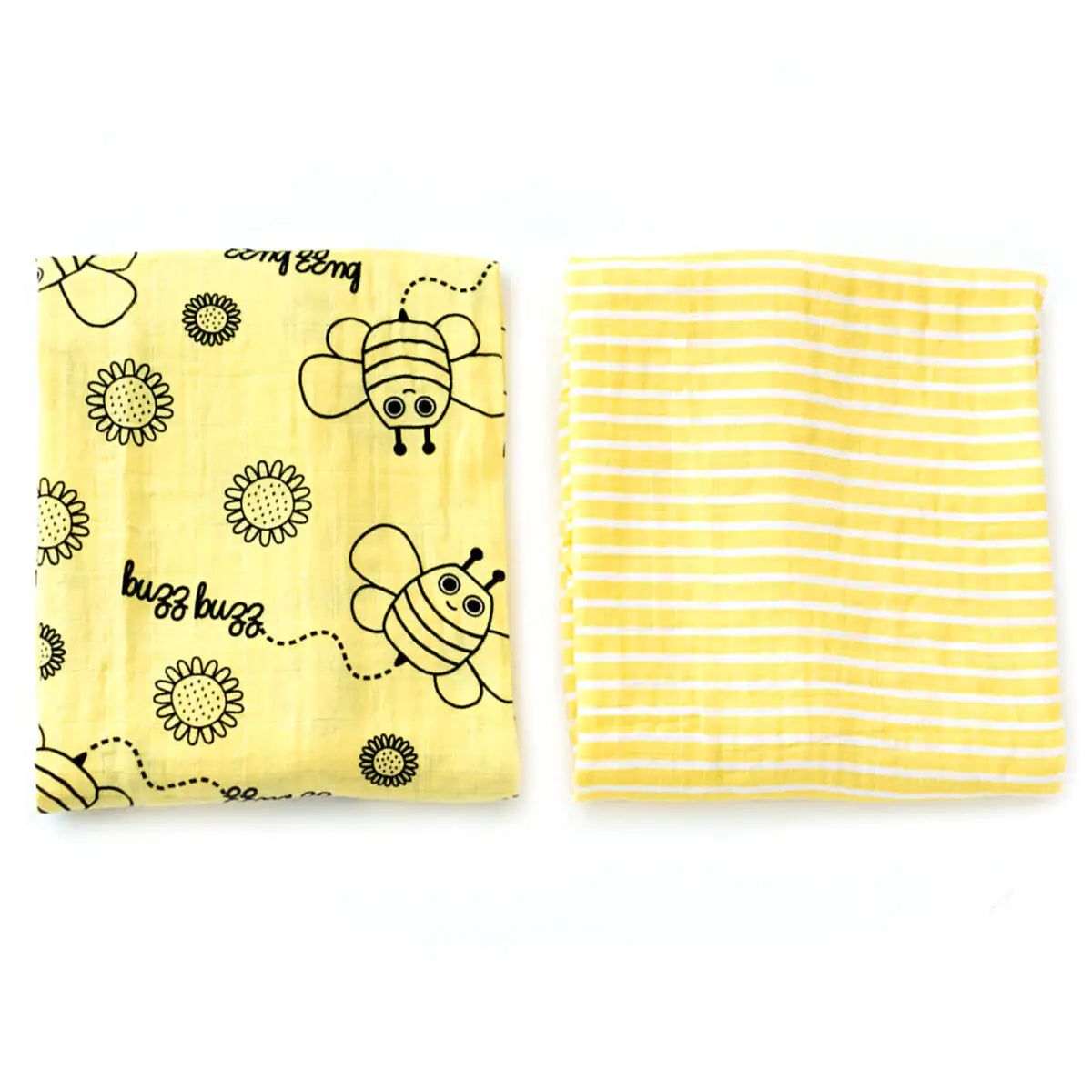 Buzzy Bee Baby Muslin Swaddle Blanket